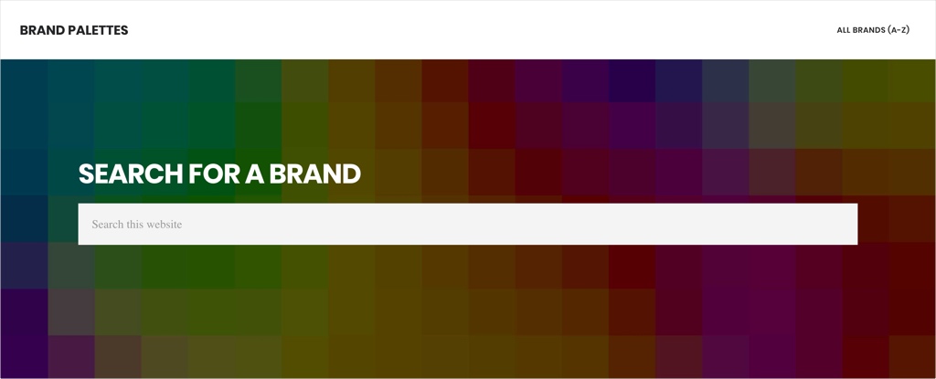 Brand Palettes tool to find out exact colors for brands